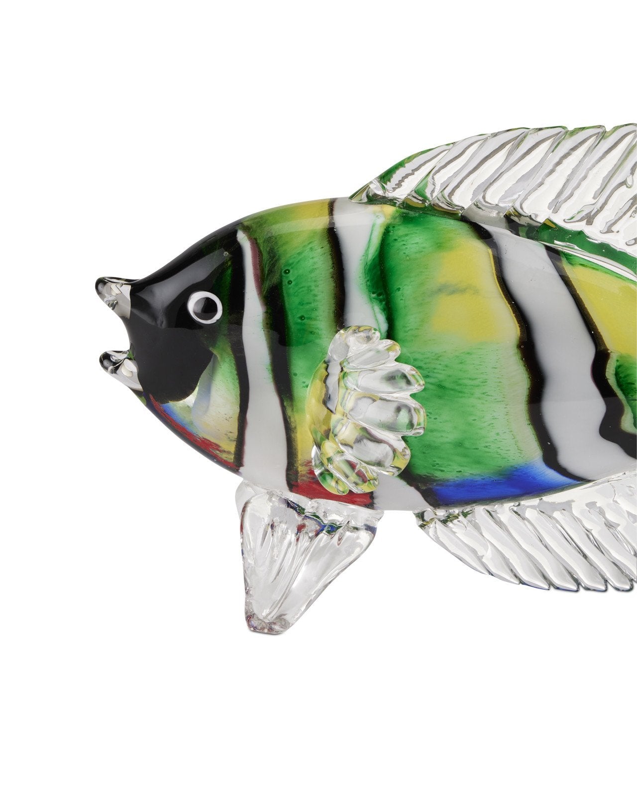 Rialto Green Glass Fish Set of 2